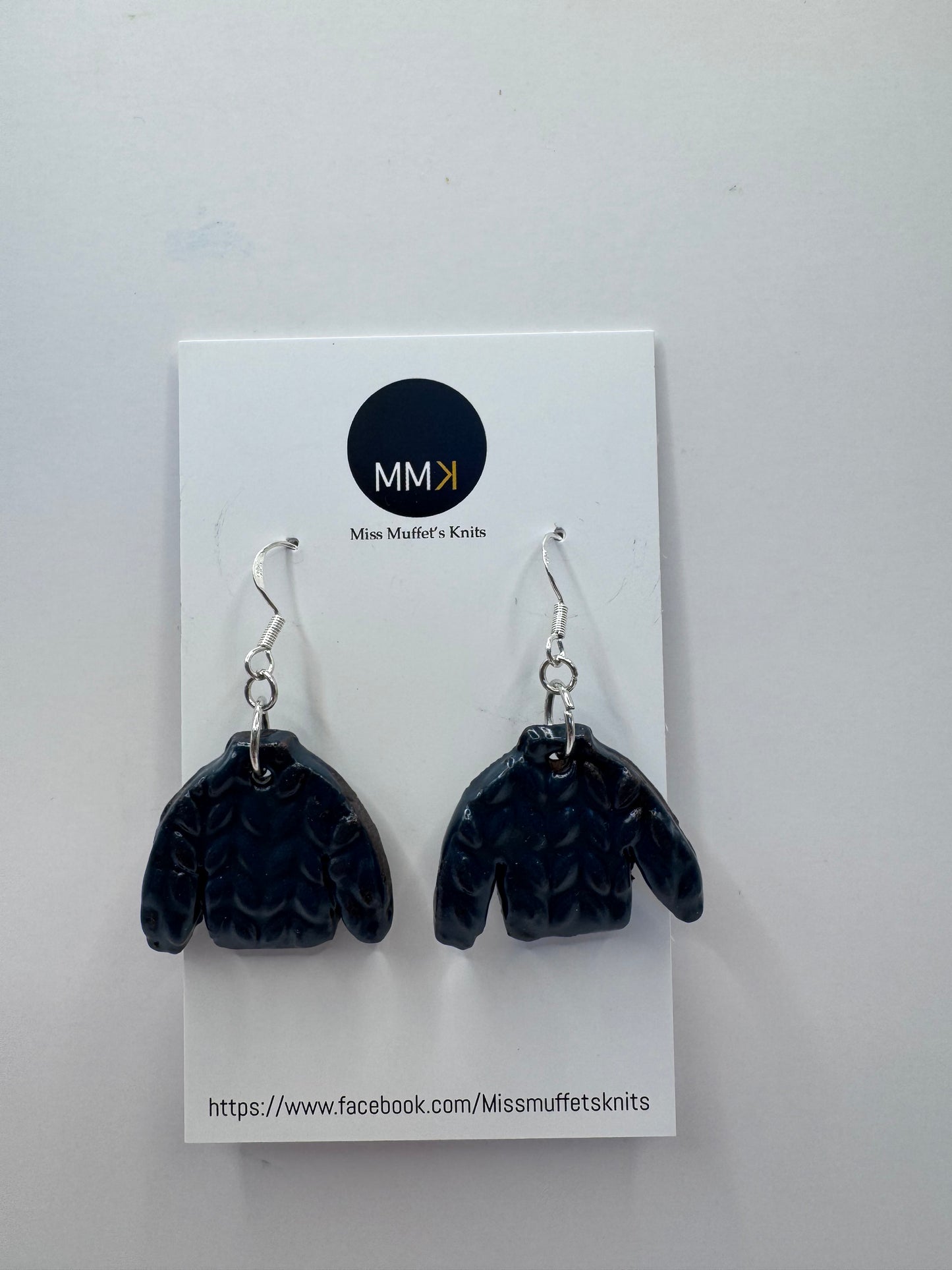 Miss Muffet's Knits Ceramic Earrings