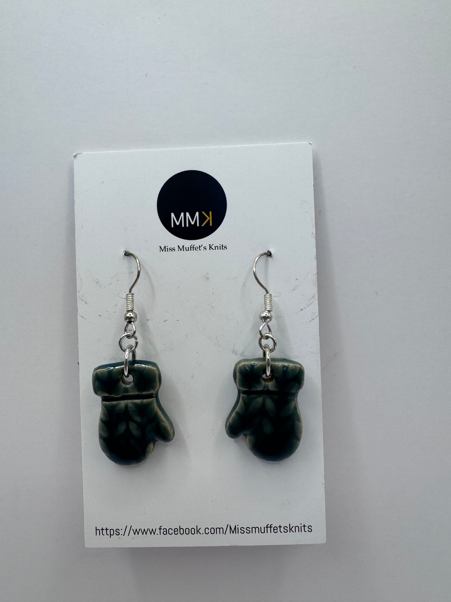 Miss Muffet's Knits Ceramic Earrings