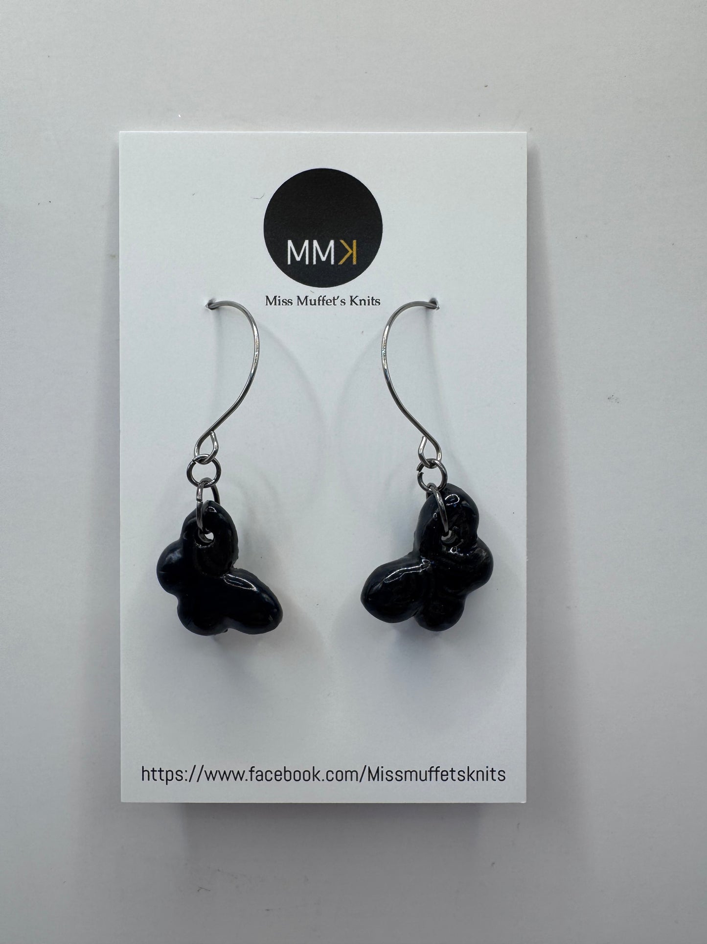 Miss Muffet's Knits Ceramic Earrings