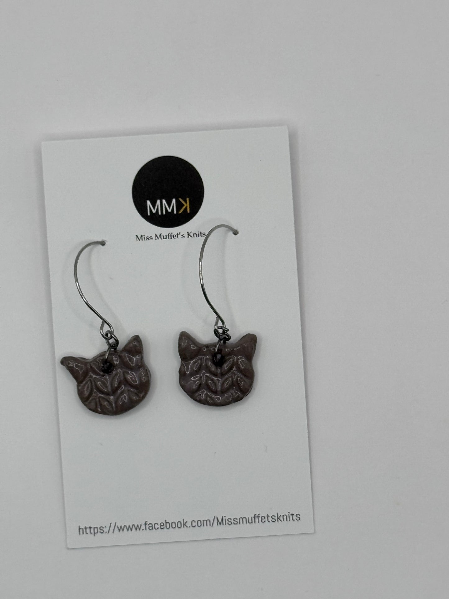 Miss Muffet's Knits Ceramic Earrings