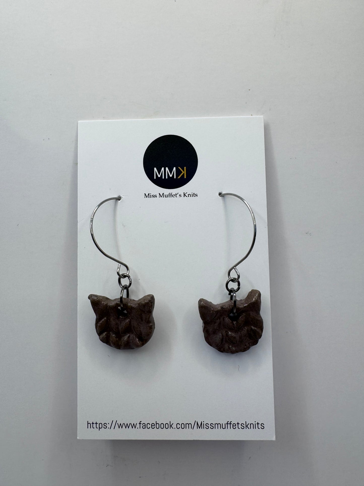 Miss Muffet's Knits Ceramic Earrings