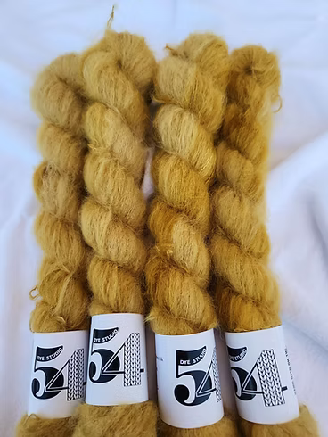 Dye Studio 54, Cloud, lace weight Baby Suri Alpaca/Mulberry Silk yarn