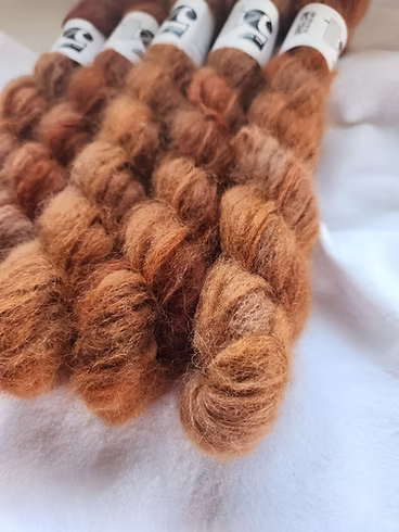 Dye Studio 54, Cloud, lace weight Baby Suri Alpaca/Mulberry Silk yarn