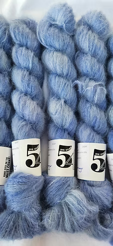 Dye Studio 54, Cloud, lace weight Baby Suri Alpaca/Mulberry Silk yarn