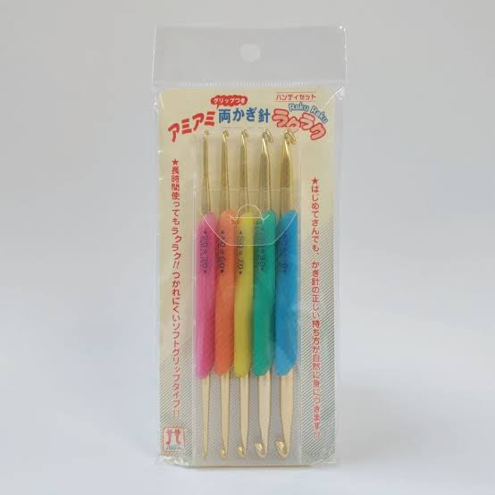 Hamanaka Raku Raku Double Pointed Crochet Hook Set (2.0-6.0mm)