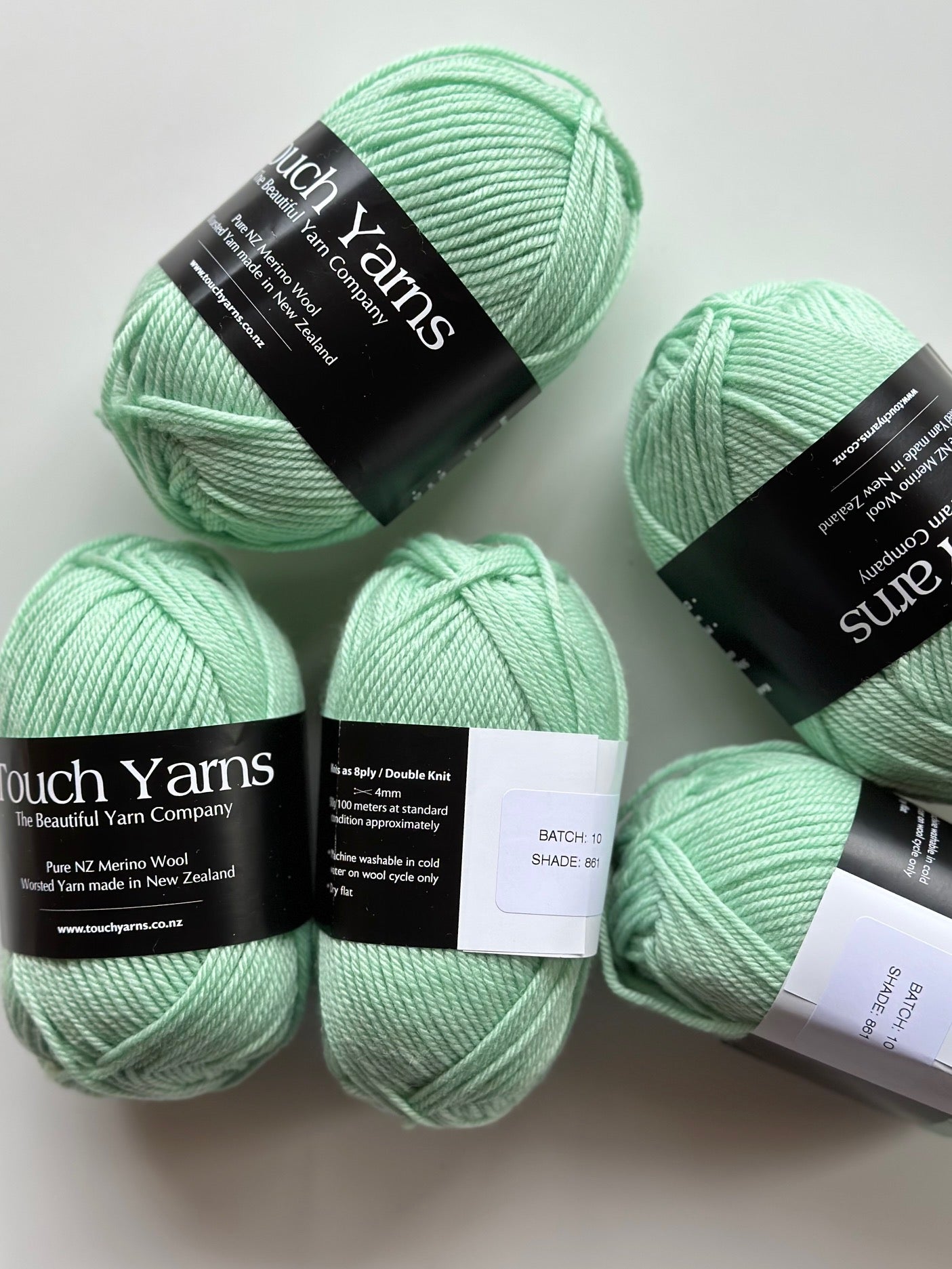 Touch Yarns - Pure Merino 8ply / Double Knit