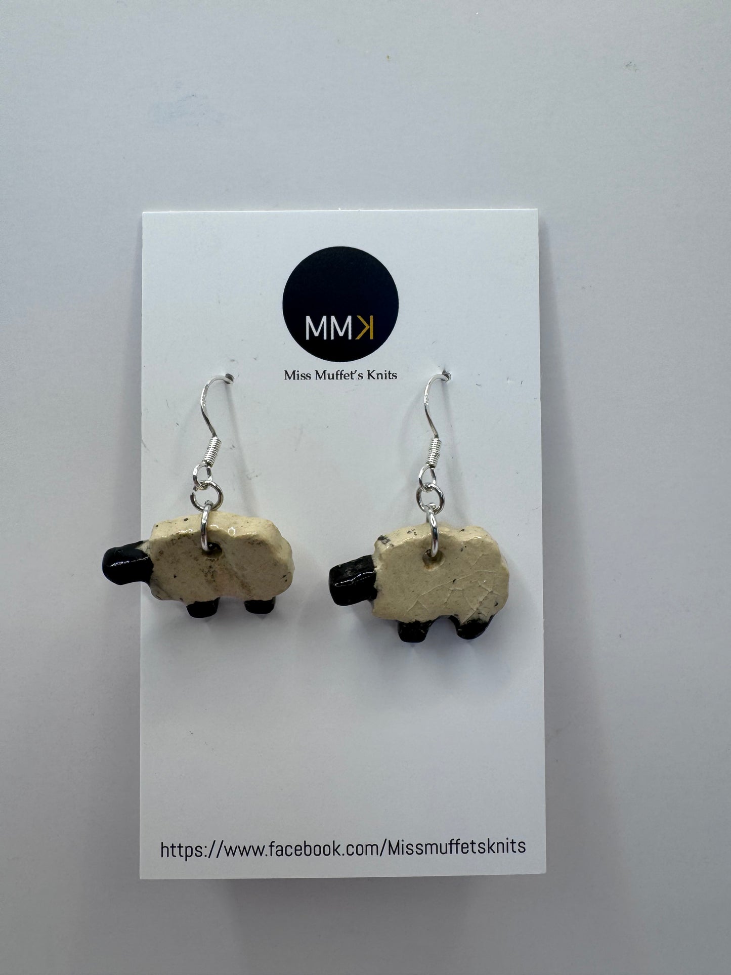 Miss Muffet's Knits Ceramic Earrings