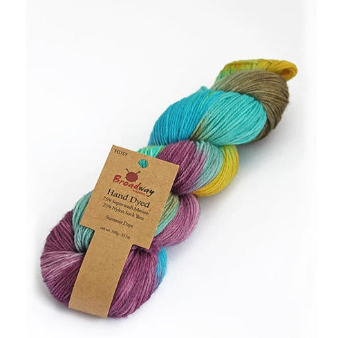 Broadway Hand Dyed Sock Yarn - 4ply