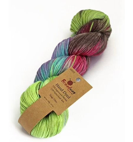 Broadway Hand Dyed Sock Yarn - 4ply