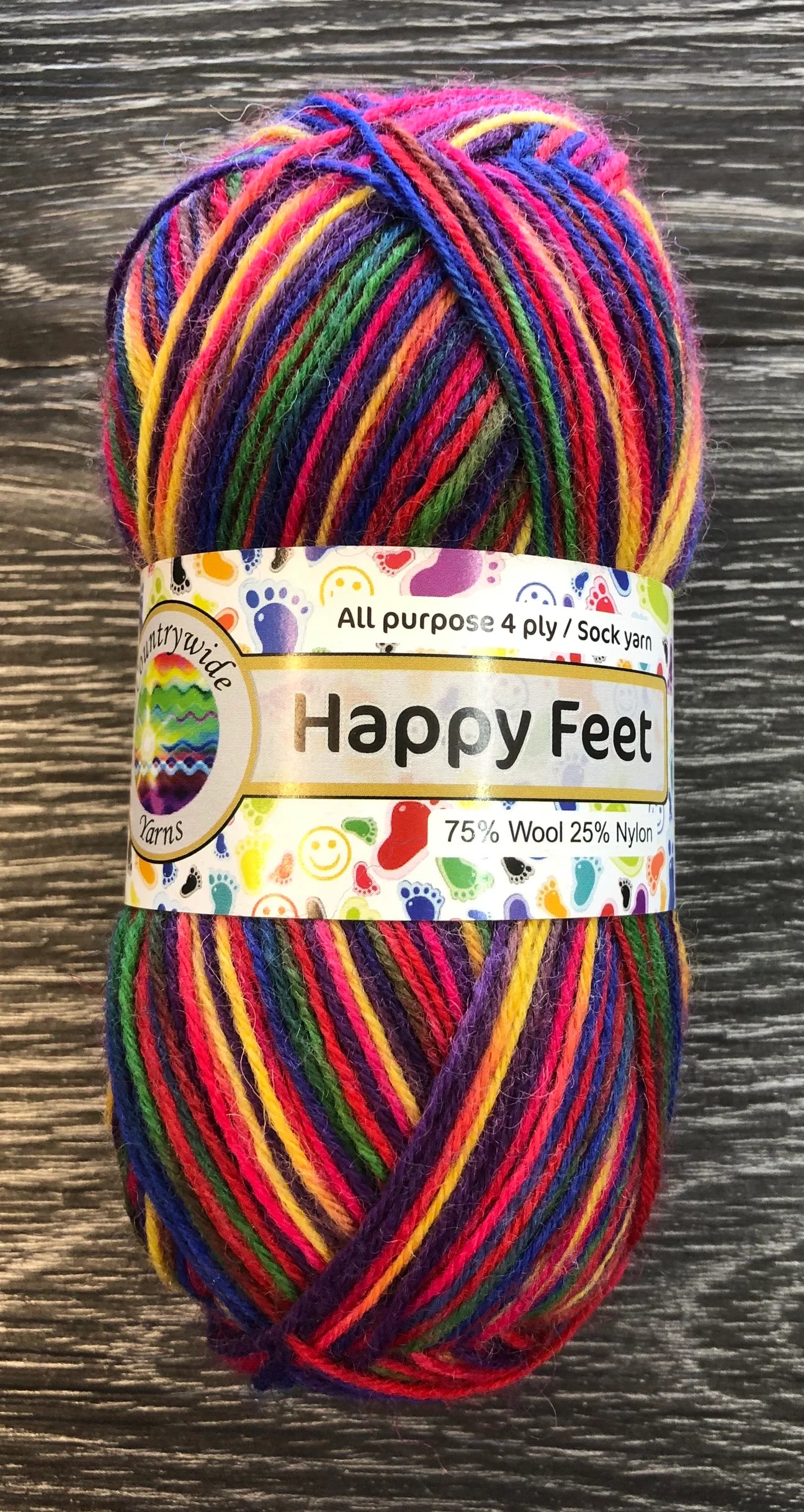 Countrywide Happy Feet, Sock Yarn - 4 Ply