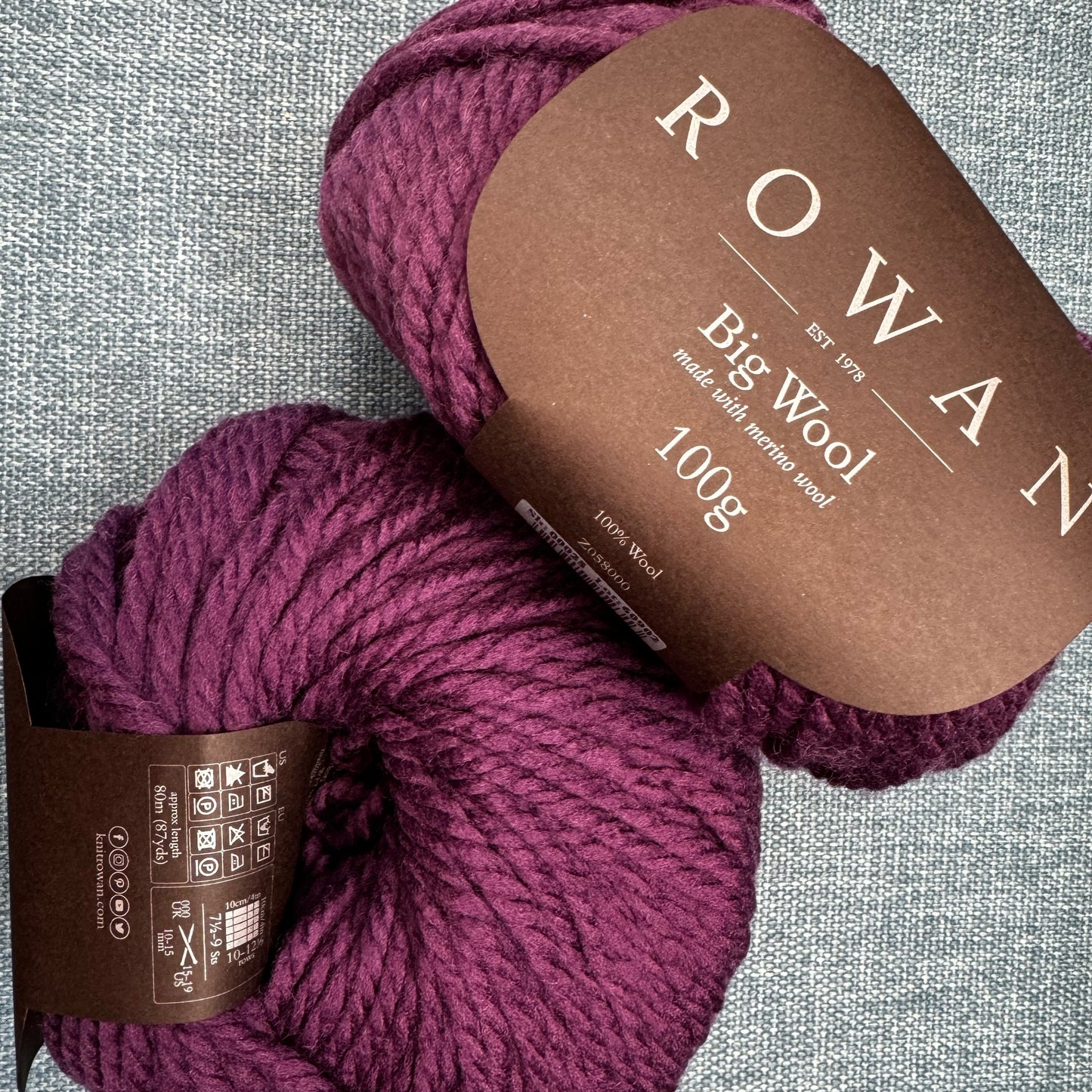 Rowan Big Wool, Merino Wool - Chunky